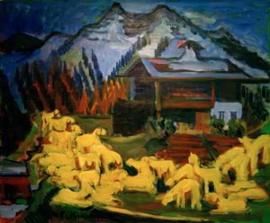 Koyun sürüsü by Ernst Ludwig Kirchner