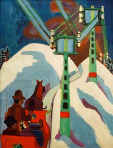 kızak yolculuğu by Ernst Ludwig Kirchner