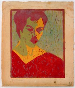 kendi portre by Ernst Ludwig Kirchner