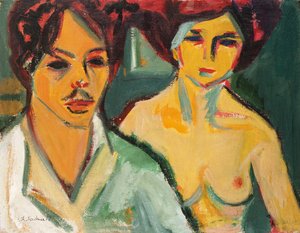 Modelli Otoportre, 1905 by Ernst Ludwig Kirchner