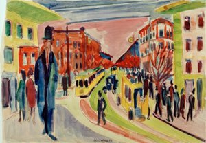 sokak sahnesi by Ernst Ludwig Kirchner