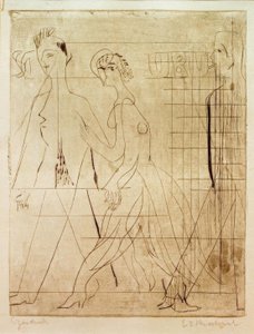 sokak sahnesi by Ernst Ludwig Kirchner