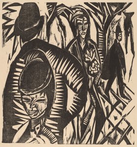 Yağmurdan Sonra Sokak Manzarası by Ernst Ludwig Kirchner