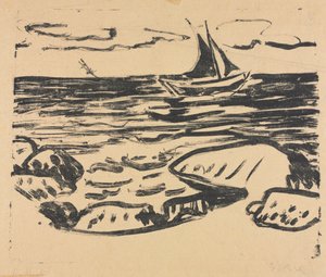 Staberhuk yakınlarındaki Deniz by Ernst Ludwig Kirchner