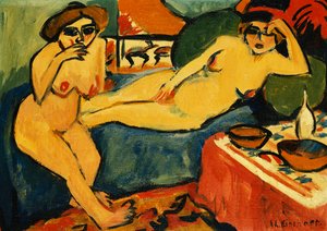 Mavi Koltukta İki Nü; Mavi Koltukta İki Nü, c.1910-1920