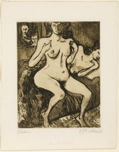 İki kız kardeş by Ernst Ludwig Kirchner