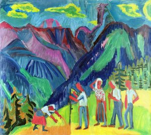 Bilinmeyen resim by Ernst Ludwig Kirchner
