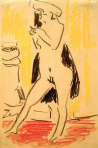 Kadın model by Ernst Ludwig Kirchner