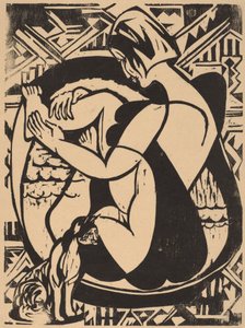 Küvetteki Kadın by Ernst Ludwig Kirchner