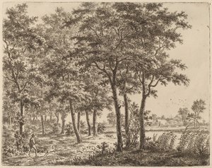 Yakacak Odun Taşıyan Köylü Manzarası, c. 1800.