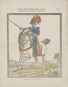 Willem-Frederik-George-Lodewijk, Orange Prensi / Hollanda ordusunun isyancılara karşı Mareşali (nesnedeki başlık) by Erve Wijsmuller