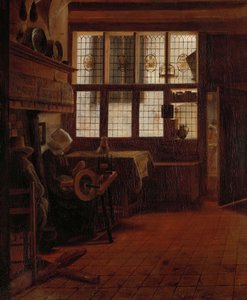 Çıkrık Kadınla İç by Esaias Boursse