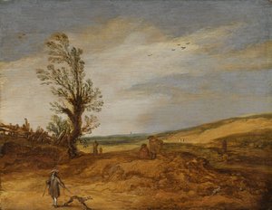 Kum Tepelerinde Bir Görünüm by Esaias van de Velde