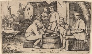 Açık Havada Öğle Yemeği Köylüler by Esaias van de Velde I