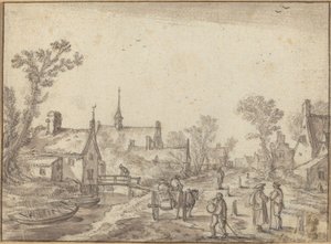 Köy Sokağı by Esaias van de Velde I
