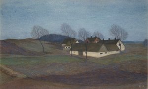 Bir Zelanda Çiftliği (pastel) by Ester Almqvist