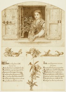 Jessamine Penceresi, 'Toskana'nın Yol Kenarı Şarkıları'na doğru çekiyor by Esther Frances (1837 1917) Alexander
