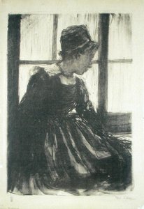 genç breton kadın by Ethel Gabain