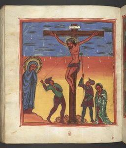 Veya. 607 f178v, Çarmıha Gerilme, Meryem Ana