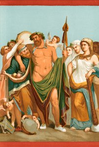Bir Pompeia tablosundan Herkül ve Omphale