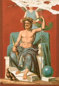 Zaferle taçlandırılan Zeus