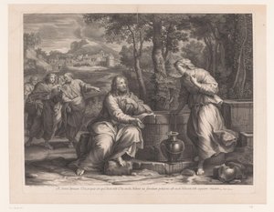 Kuyudaki İsa ve Samiriyeli Kadın by Etienne Baudet