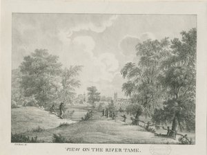 Tamworth - Tame Nehri: litografi, nd [1796-1865]