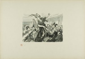 Opera Balosunda - Ödünç - Yaşasın şık giyimli kalabalık! by Etienne Carjat