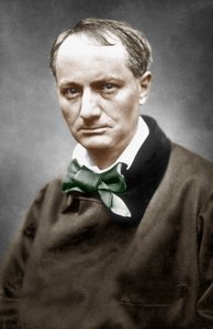 Charles Baudelaire, c.1866 (el boyaması fotoğraf) by Etienne Carjat