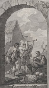 Paris'teki Foundlings Şapeli: Çoban Grubu: trompet ve m..., 1754.
