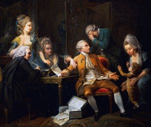 Kırık sözleşme, resim Jeaurat Etienne (1699-1789), Fransa