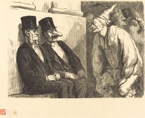 Opera Ball: Çok eğleniyorsun! by Etienne after Honoré Daumier