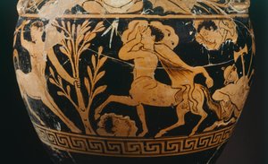 Centauromachy Ressamı tarafından amfora, bir centaur