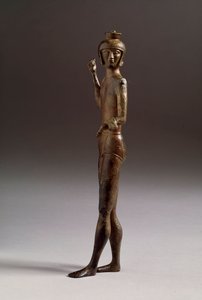 Etrüsk uygarlığı: bronz savaşçı heykelciği by Etruscan