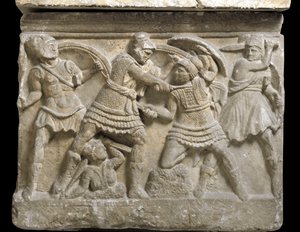 Etrüsk sanatı: “” Eteocle ve Polynice””” Oedipus