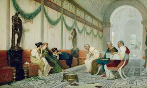Figürlü Roma Binası İçi, 1880 dolayları (tuval üzerine yağlı boya)