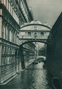Ahlar Köprüsü, Venedik, İtalya, 1927 by Eugen Poppel