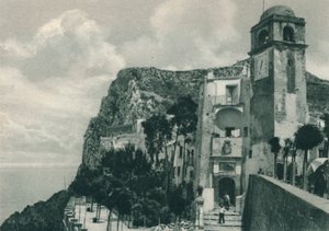 Kıyıdaki kilise, Capri, İtalya, 1927 by Eugen Poppel