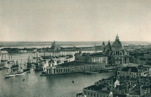 Büyük Kanal ve Santa Maria della Salute Kilisesi, Venedik, İtalya, 1927 by Eugen Poppel