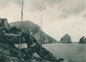 Fowlers ağları ile Marina Piccola, Capri, İtalya, 1927 by Eugen Poppel