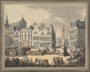 Place de Meir, Anvers'te, 1797. by Eugen Poppel
