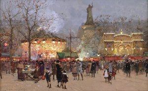 Fete, Place de La Republique, Paris