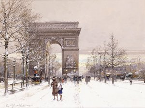 Arc de triomphe by Eugene Galien Laloue