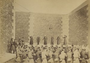 Rehinelerin infazı, La Roquette hapishanesi, 24 Mayıs 1871, 1870-71.