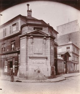 Fontaine des Haudriettes, rue des Archives ve rue des Haudriettes