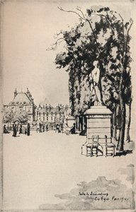 Lüksemburg Bahçesi, 1915 by Eugene Bejot