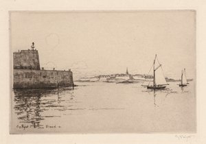 Dinard'dan Görüntülenen Saint-Malo by Eugene Bejot