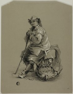 Istakoz Tencerede Oturan Balıkçı by Eugene Bléry
