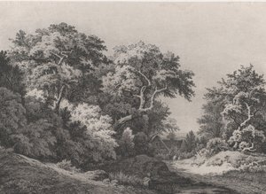 Ormanın Kenarı, Rambouillet yakınlarında, 1860. by Eugene Bléry