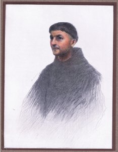 bir rahip, 1919 by Eugene Burnand